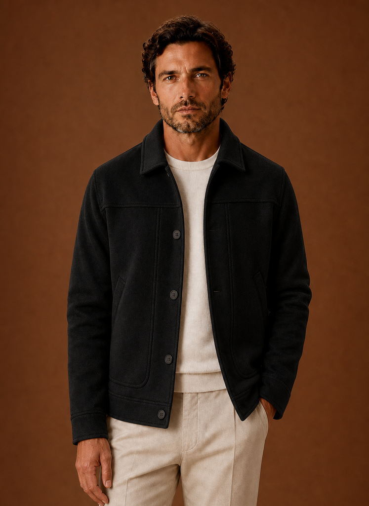 Chaqueta Casual de Botones para Hombre | Areleon