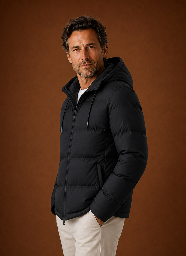 Chaqueta Acolchada con Capucha para Hombre | Areleon