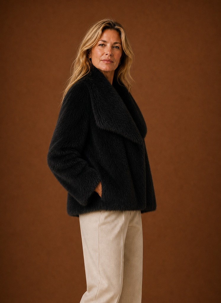 Abrigo de Piel Sintética para Mujeres - Chaqueta de Invierno | Areleon