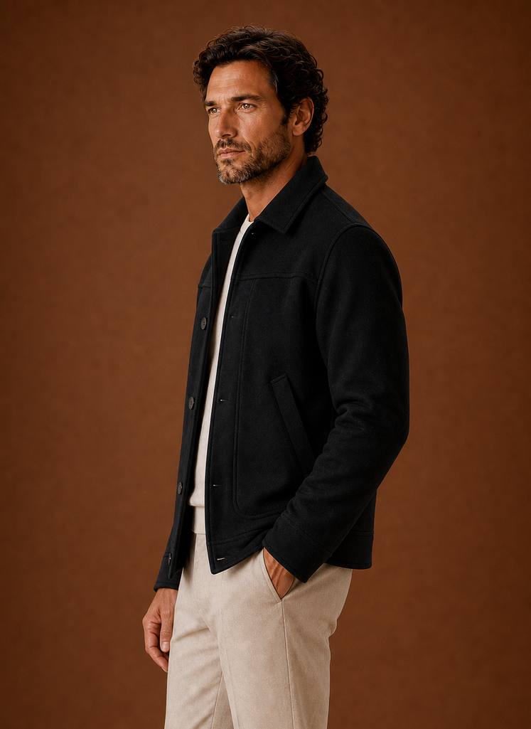 Chaqueta Casual de Botones para Hombre | Areleon