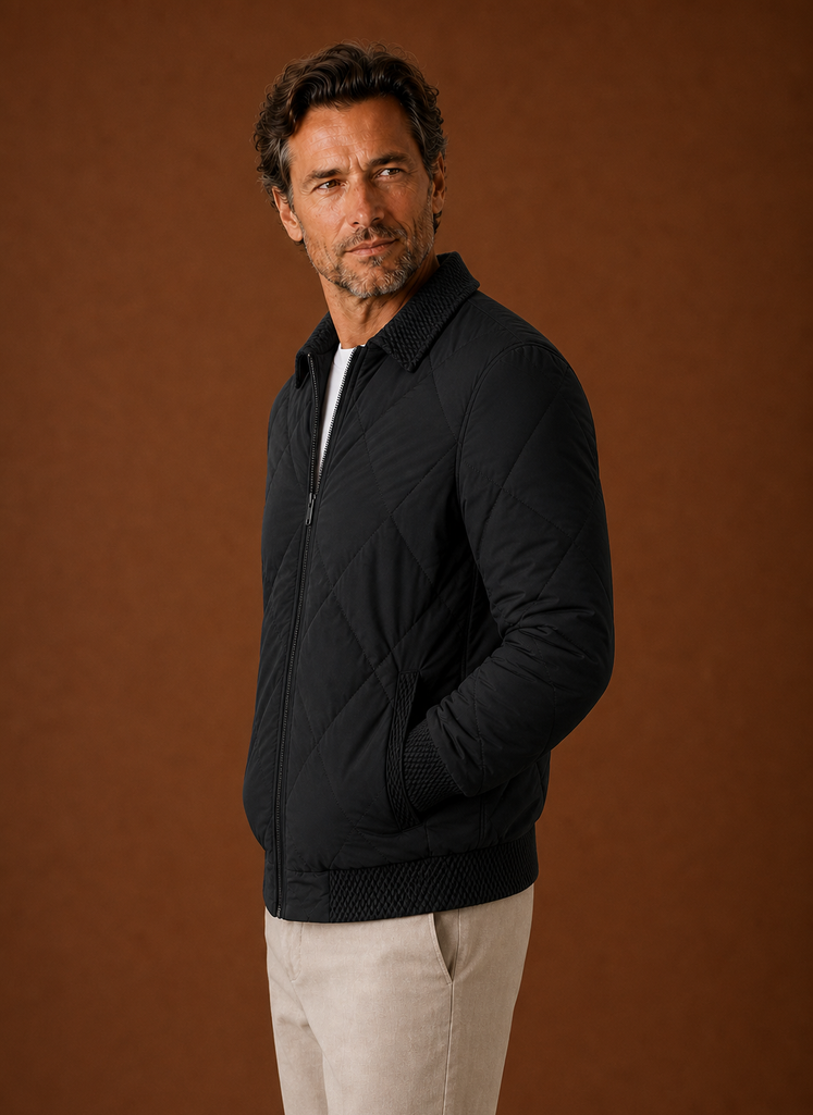 Chaqueta Bomber para Hombre - Chaqueta Casual con Cremallera | Areleon