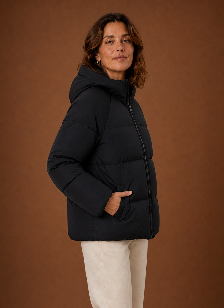 Chaqueta Acolchada con Capucha para Mujeres | Areleon