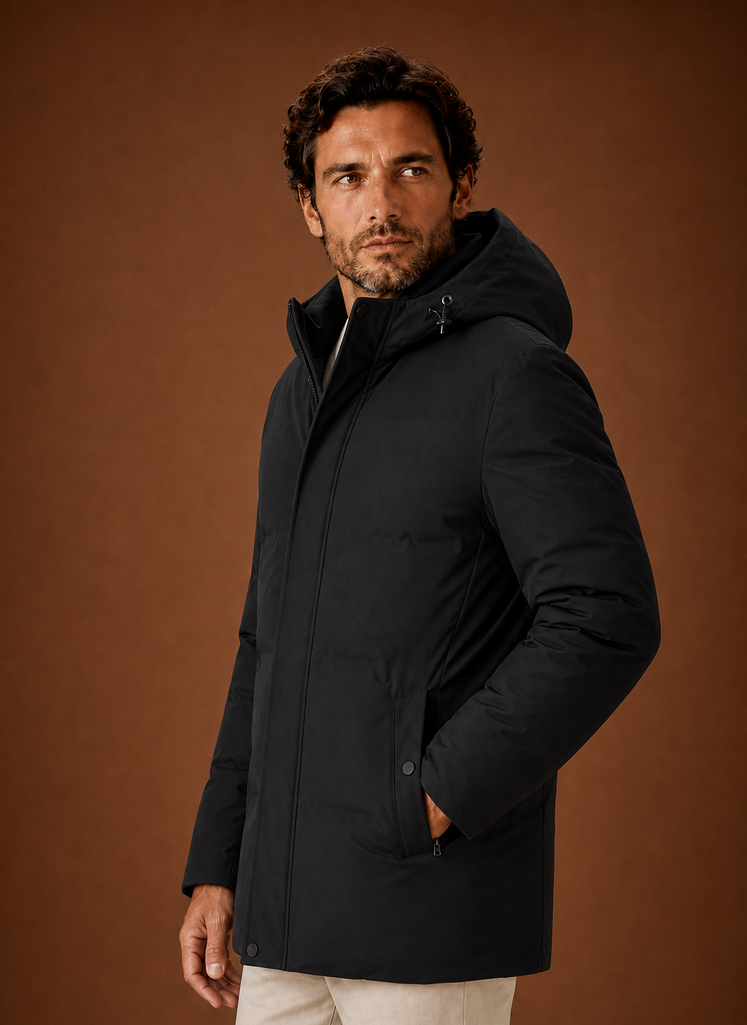 Chaqueta de Invierno con Capucha para Hombre - Abrigo Aislado | Areleon