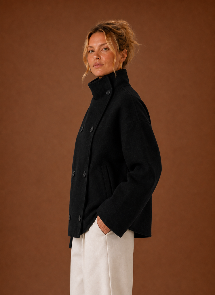 Chaqueta de Cuello Embudo para Mujer - Chaqueta Casual | Areleon