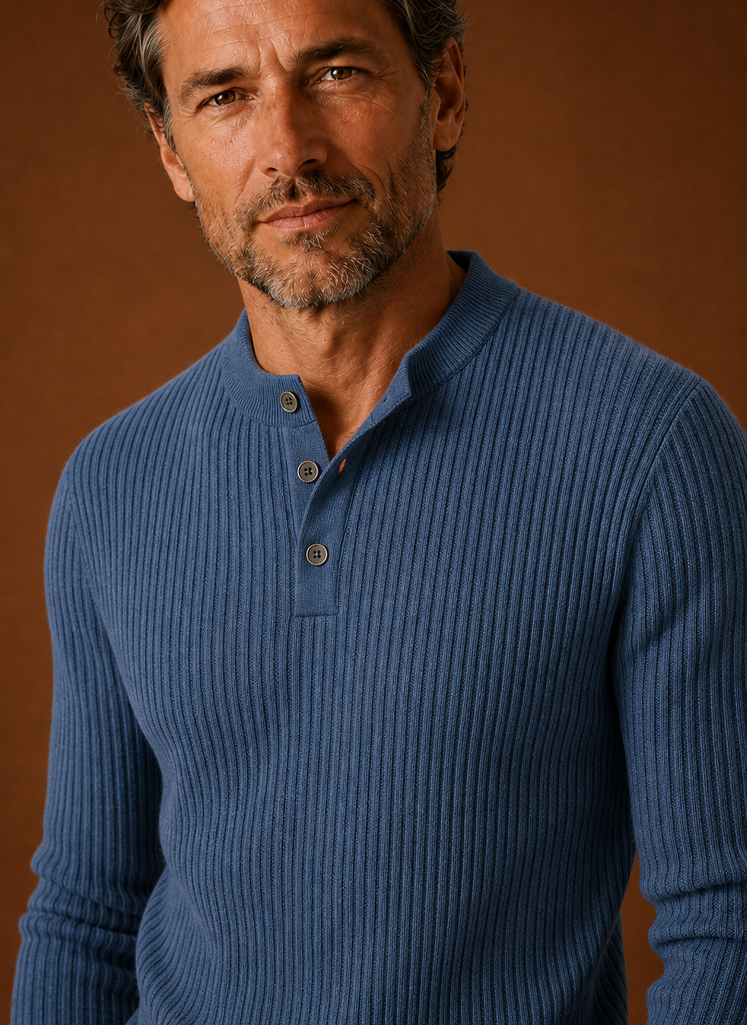 Camisa Suéter para Hombre - Camisa de Punto Pullover | Areleon