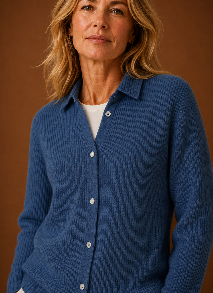 Cardigan de Punto para Mujer - Suéter con Botones en el Frente | Areleon