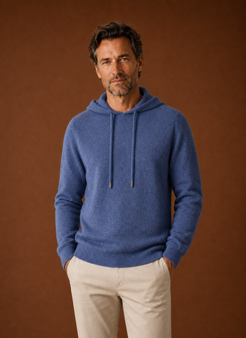 Suéter con Capucha de Look Cachemir para Hombre - Suéter de Punto | Areleon