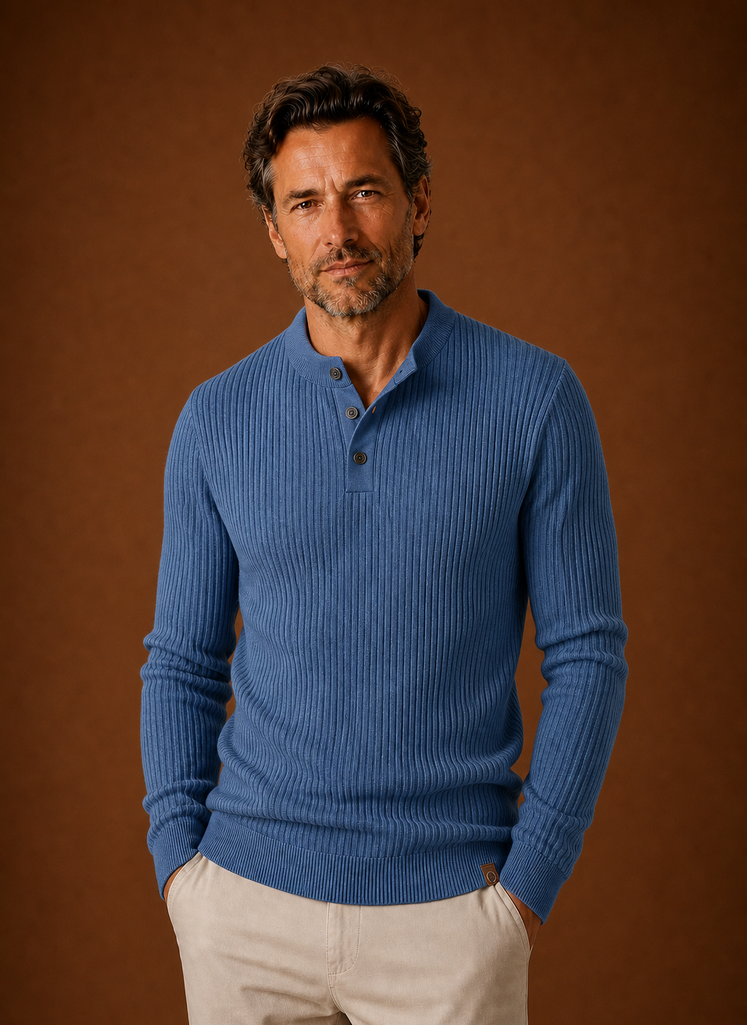 Camisa Suéter para Hombre - Camisa de Punto Pullover | Areleon