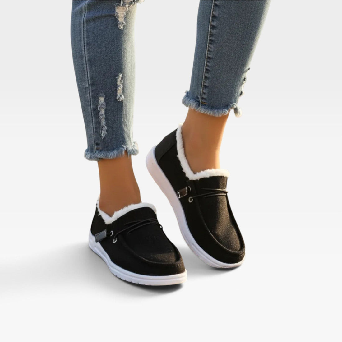 Zapatos Slip-On de Piel Sintética para Mujeres