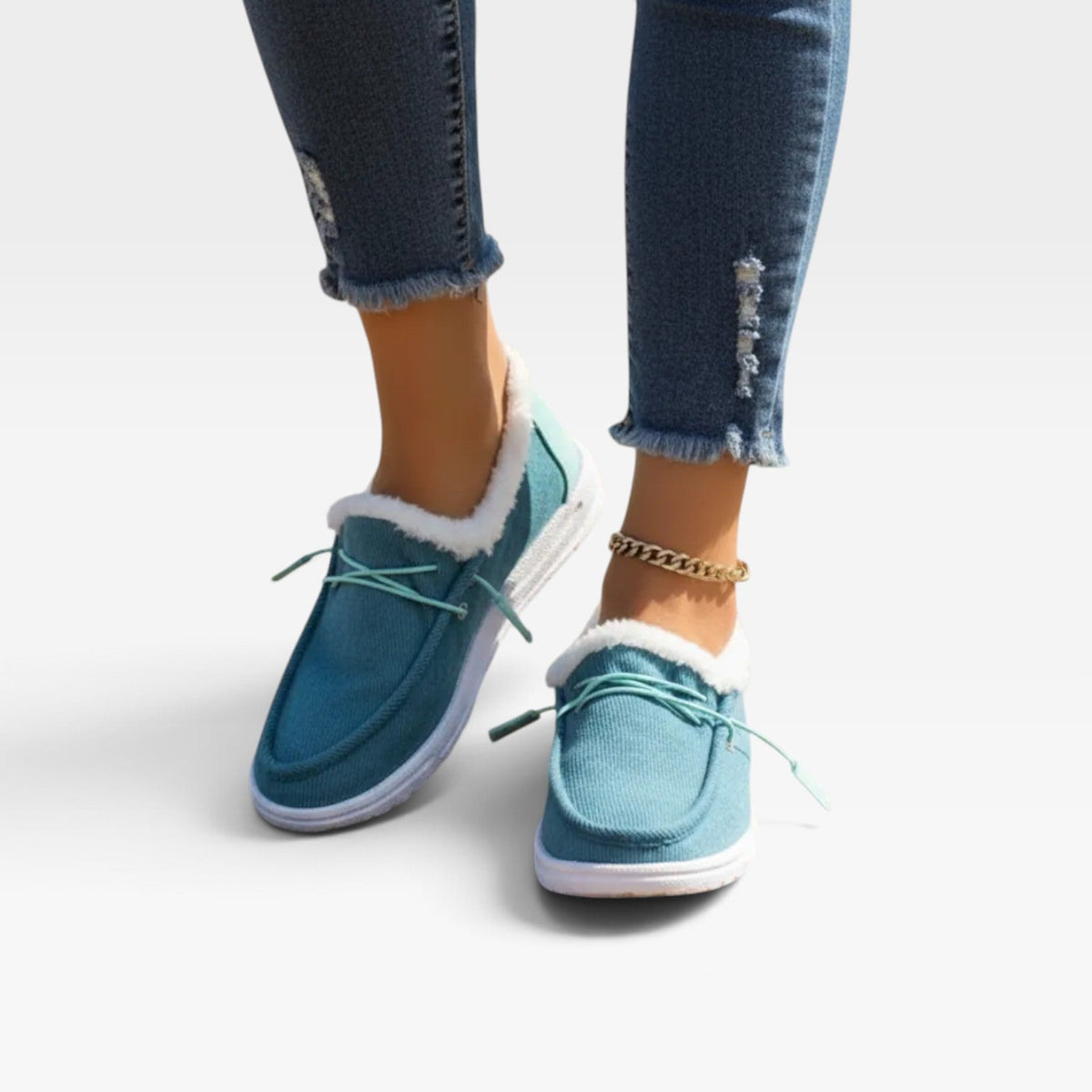 Zapatos Slip-On de Piel Sintética para Mujeres