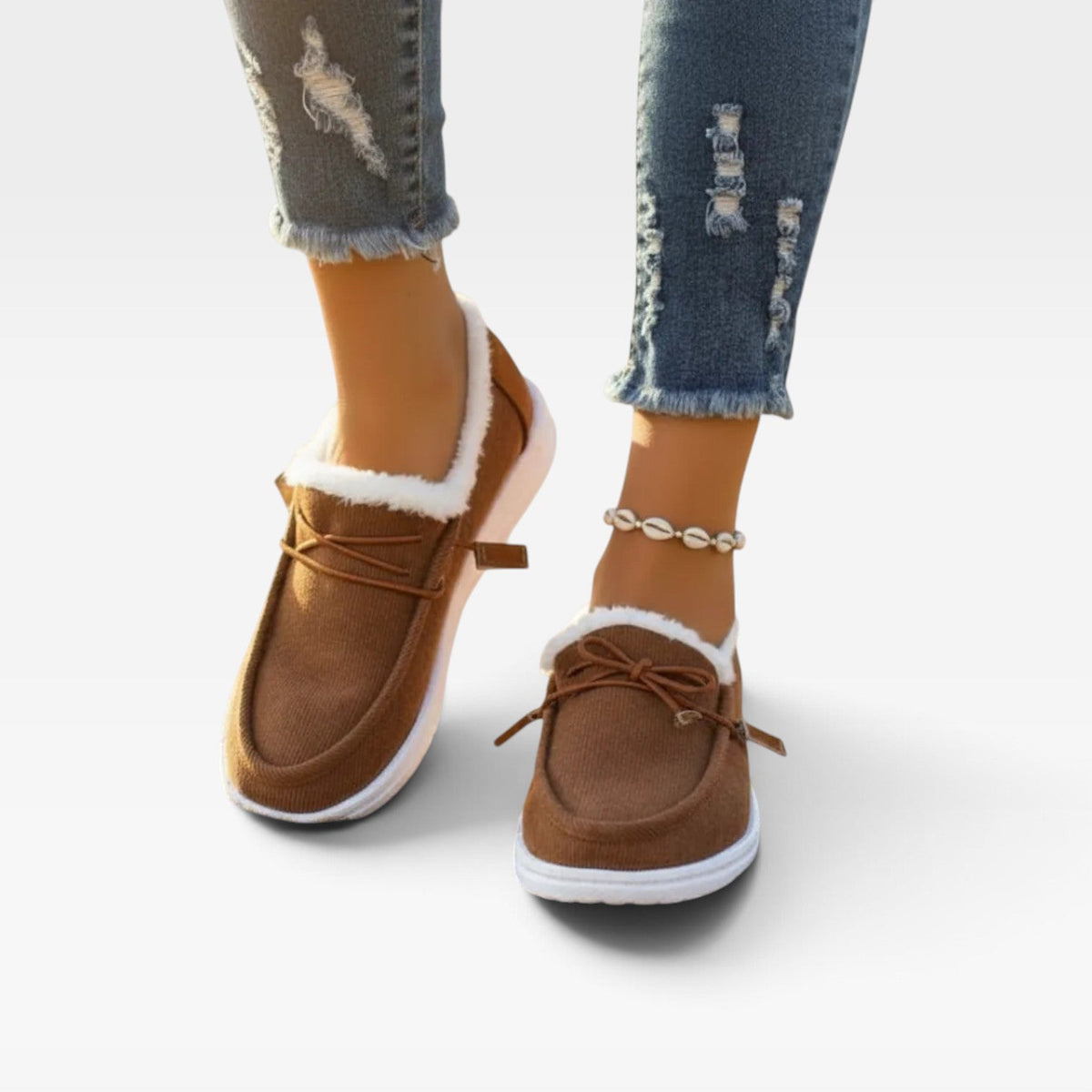 Zapatos Slip-On de Piel Sintética para Mujeres