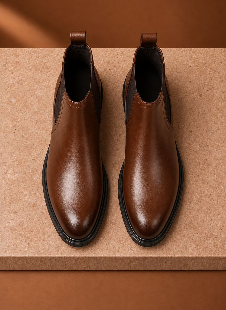 Botín Chelsea para Hombre - Botín de Tobillo con Laterales Elásticos | Areleon