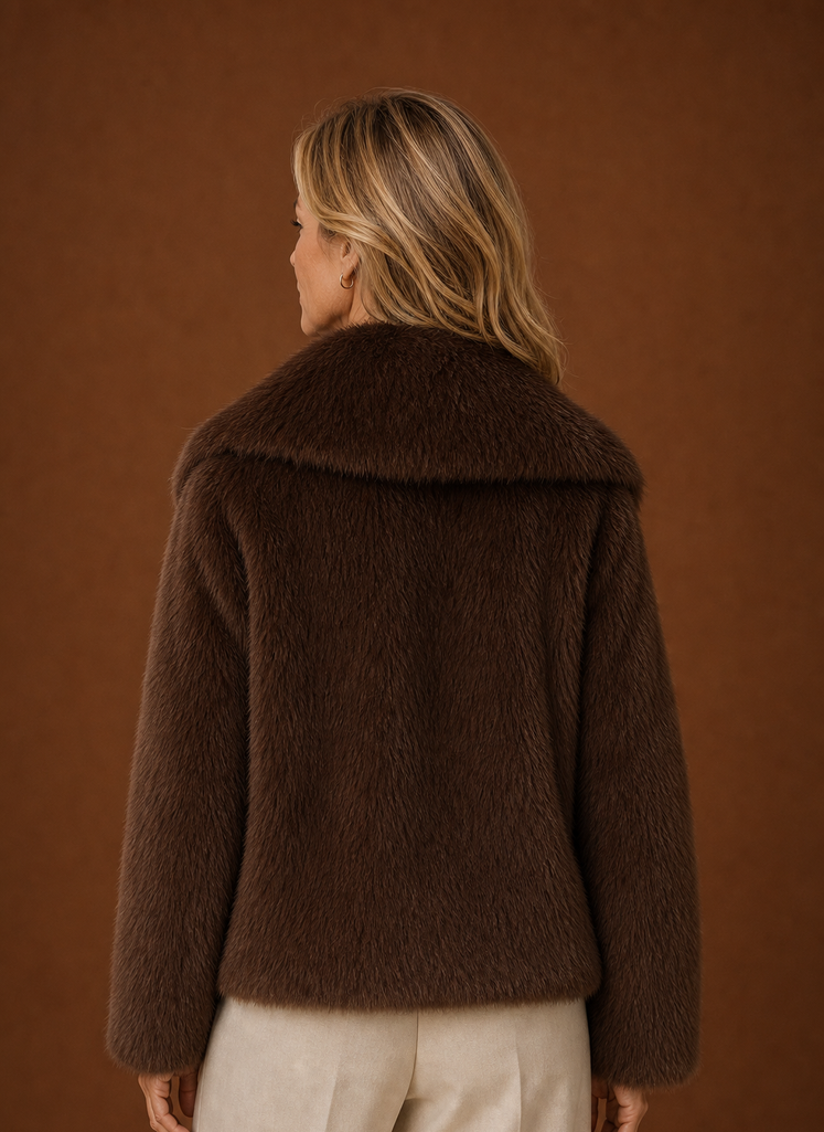 Abrigo de Piel Sintética para Mujeres - Chaqueta de Invierno | Areleon