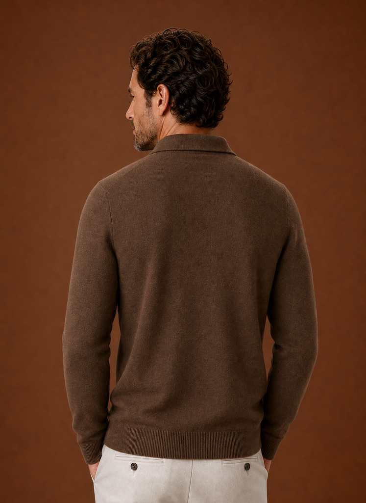 Chaqueta de punto para hombre con cremallera completa | Areleon