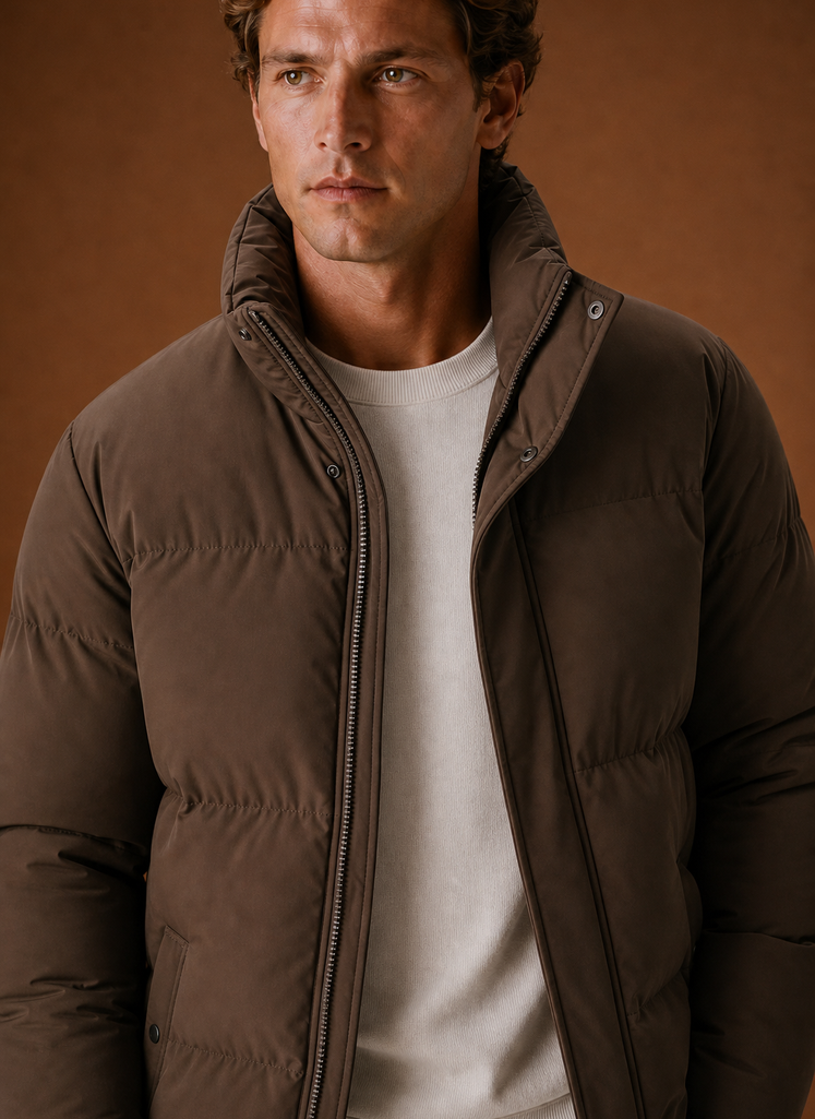 Chaqueta Puffer para Hombre - Abrigo de Invierno de Corte Oversized | Areleon