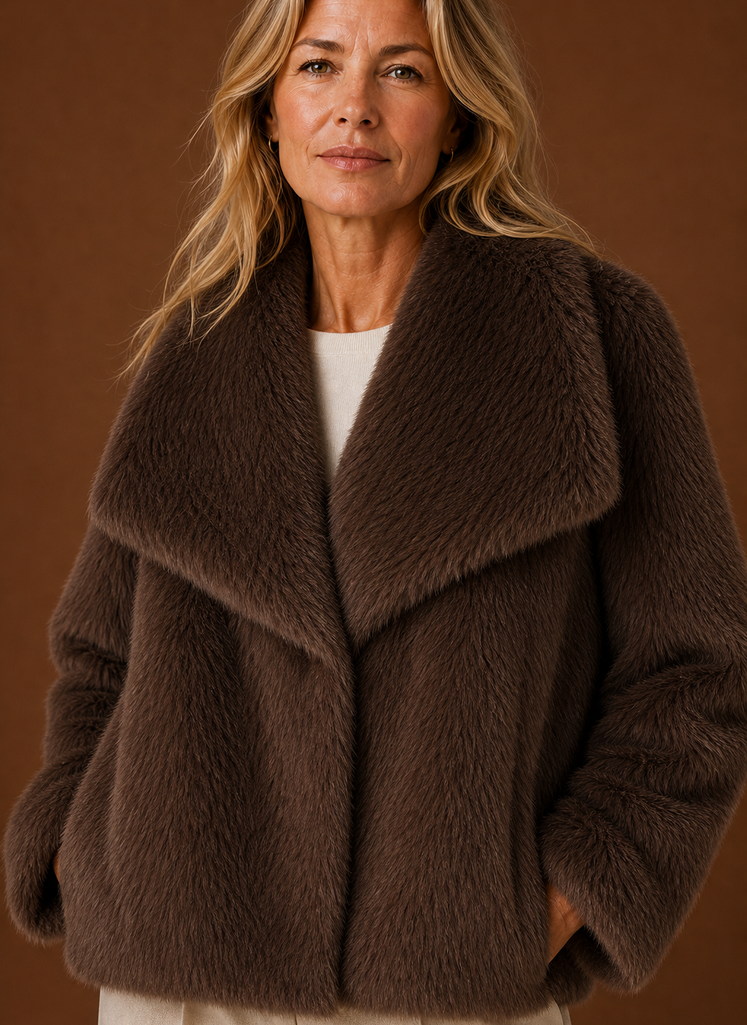 Abrigo de Piel Sintética para Mujeres - Chaqueta de Invierno | Areleon