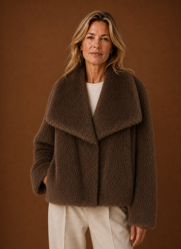 Abrigo de Piel Sintética para Mujeres - Chaqueta de Invierno | Areleon
