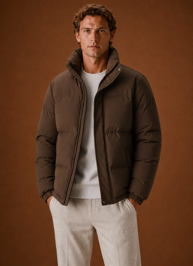 Chaqueta Puffer para Hombre - Abrigo de Invierno de Corte Oversized | Areleon