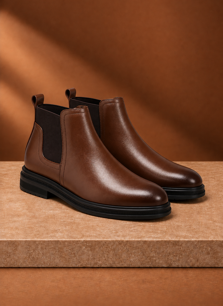 Botín Chelsea para Hombre - Botín de Tobillo con Laterales Elásticos | Areleon