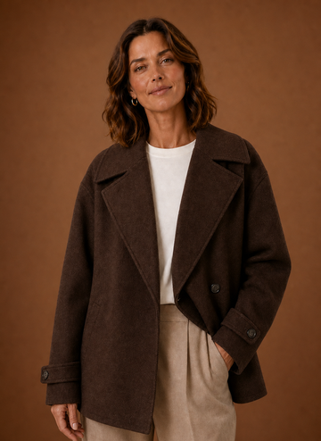 Abrigo Largo para Mujer - Abrigo Casual Suelto con Botones | Areleon