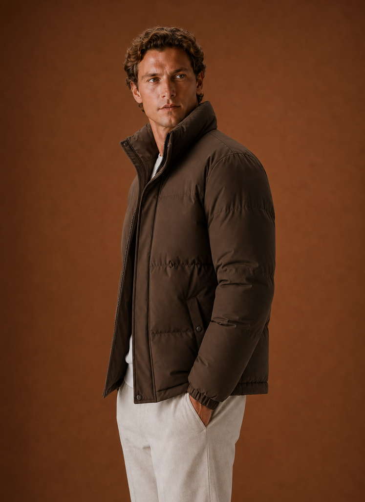 Chaqueta Puffer para Hombre - Abrigo de Invierno de Corte Oversized | Areleon
