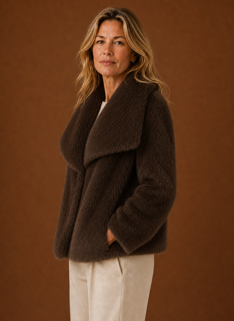 Abrigo de Piel Sintética para Mujeres - Chaqueta de Invierno | Areleon