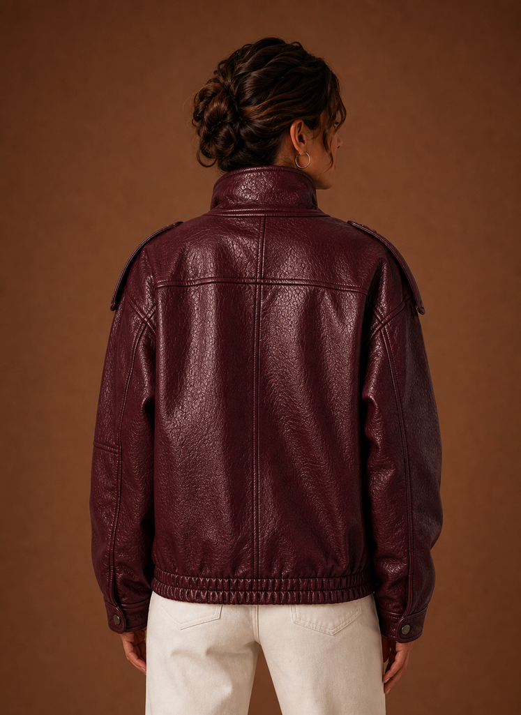 Chaqueta Casual para Mujeres - Chaqueta con Cuello de Embudo | Areleon