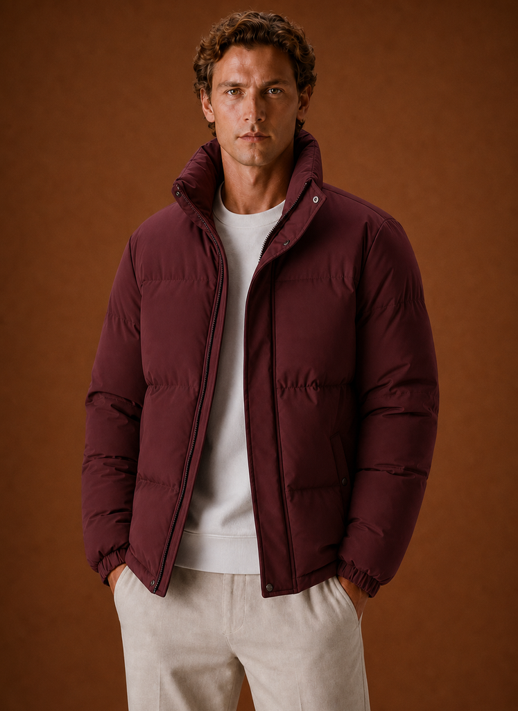 Chaqueta Puffer para Hombre - Abrigo de Invierno de Corte Oversized | Areleon