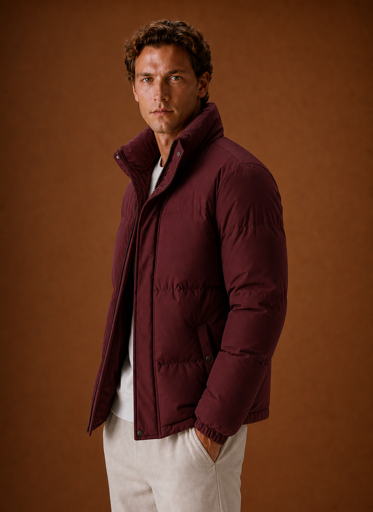 Chaqueta Puffer para Hombre - Abrigo de Invierno de Corte Oversized | Areleon