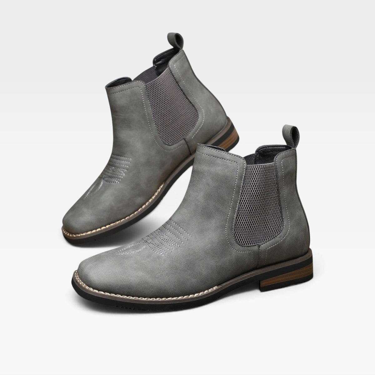Botas Chelsea de Cuero Ortopédicas para Hombre