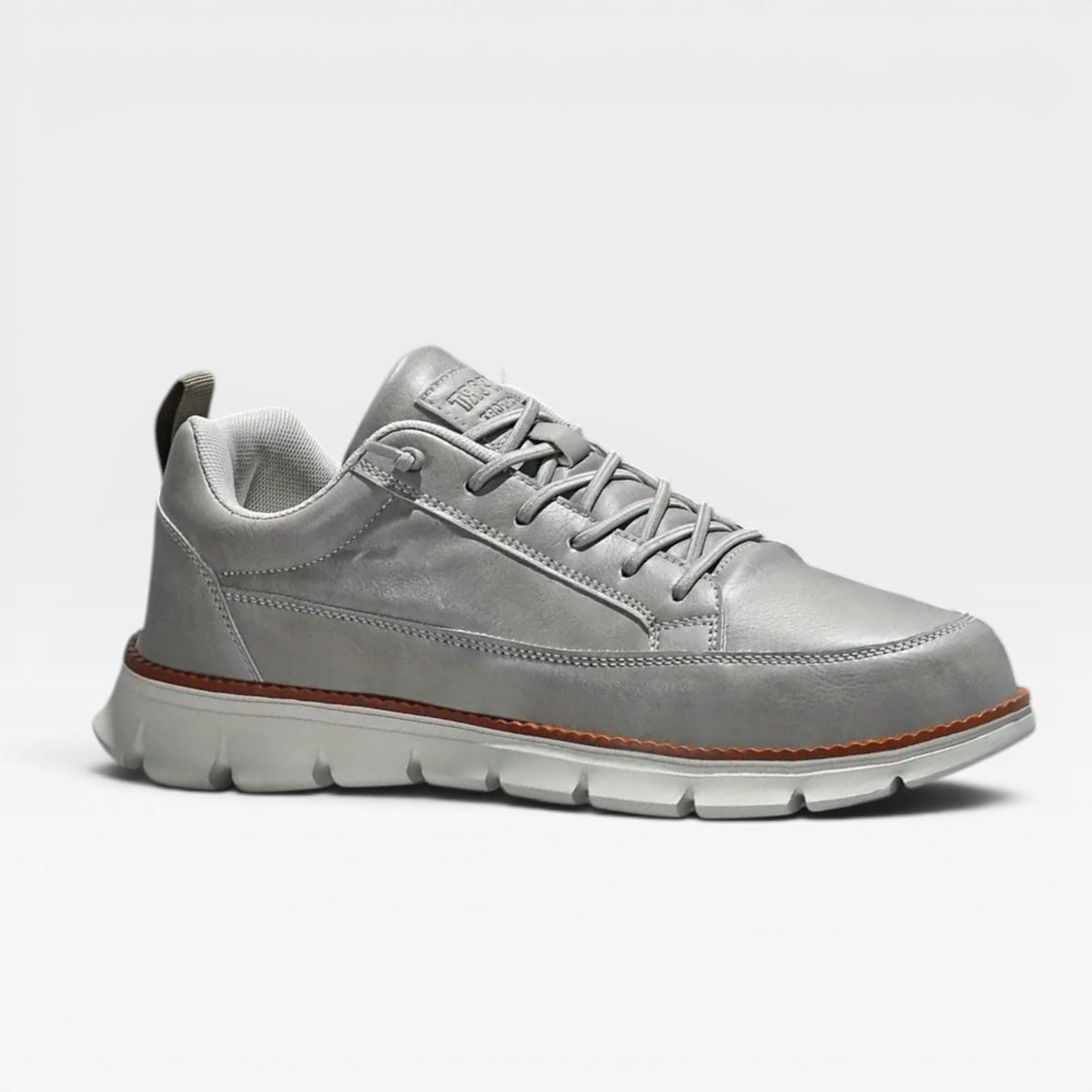 Zapatillas de Cuero Casual para Hombre – Zapatillas Diarias con Cordones y Amortiguación