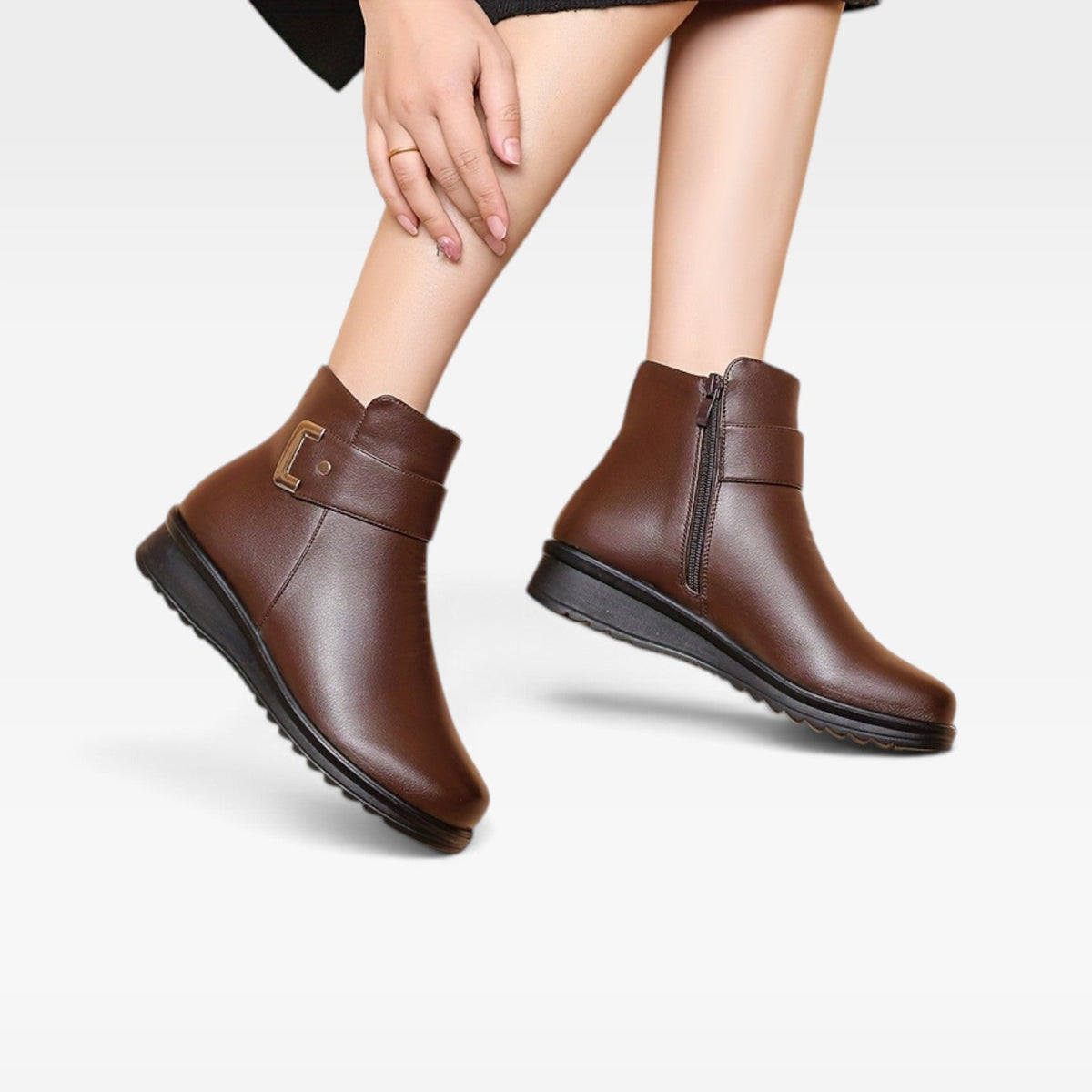 Botas Ortopédicas de Cuero para Mujeres
