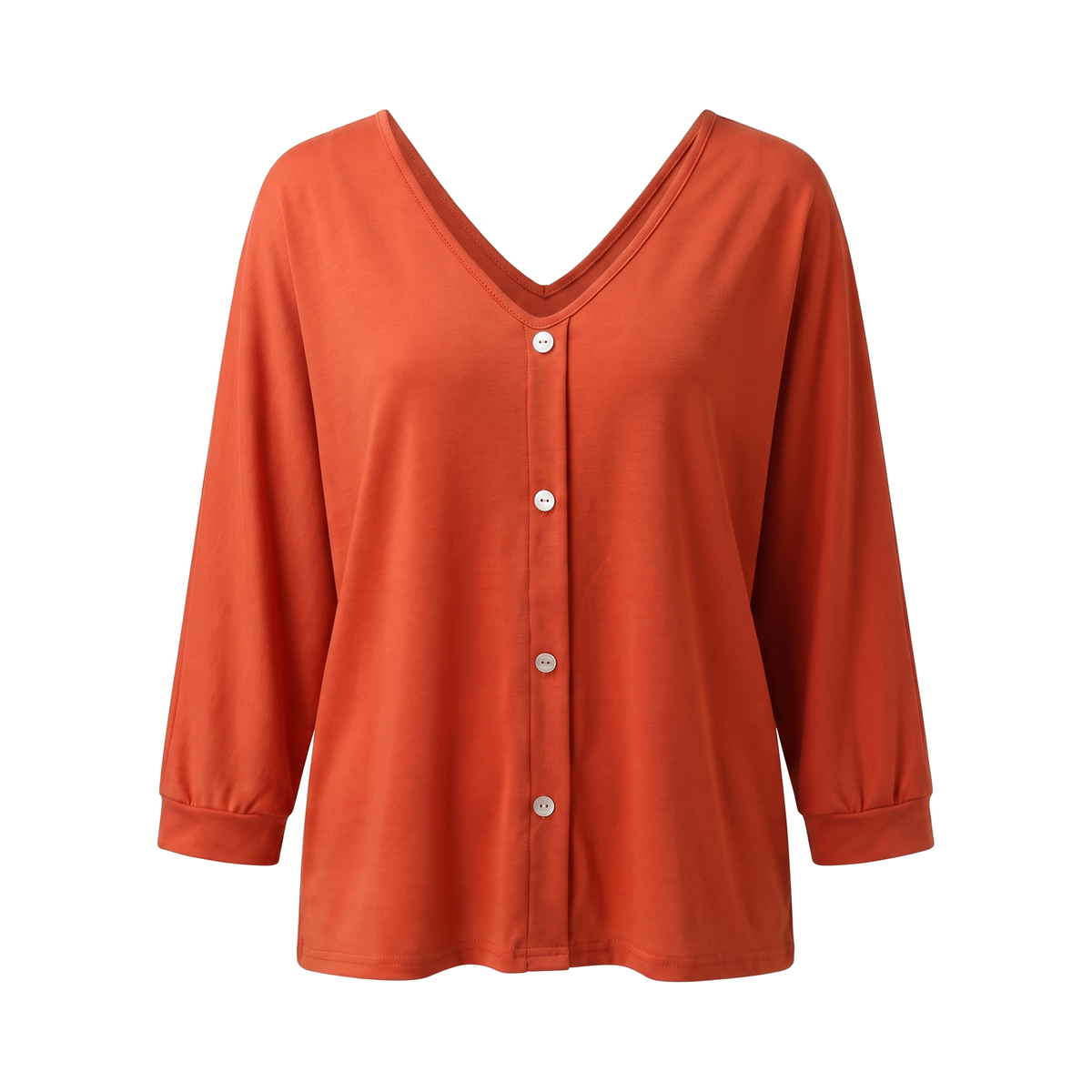 Top Drapado con Escote en V