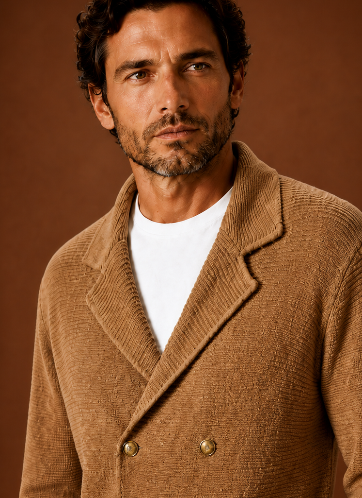 Suéter de Cárdigan de Punto para Hombre | Areleon