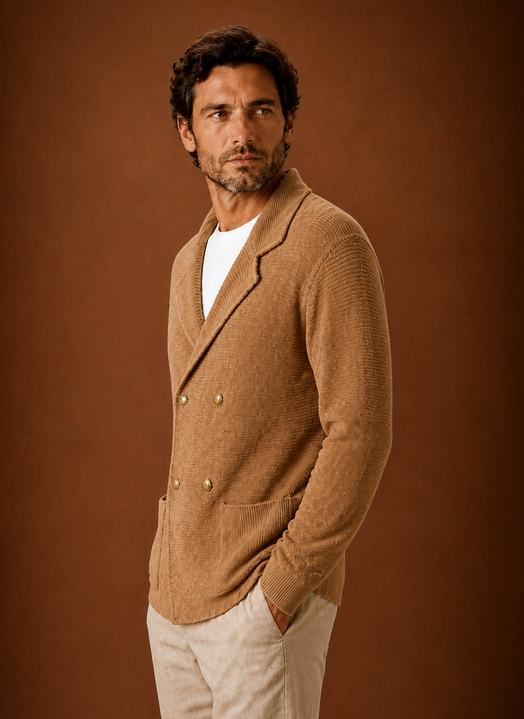 Suéter de Cárdigan de Punto para Hombre | Areleon
