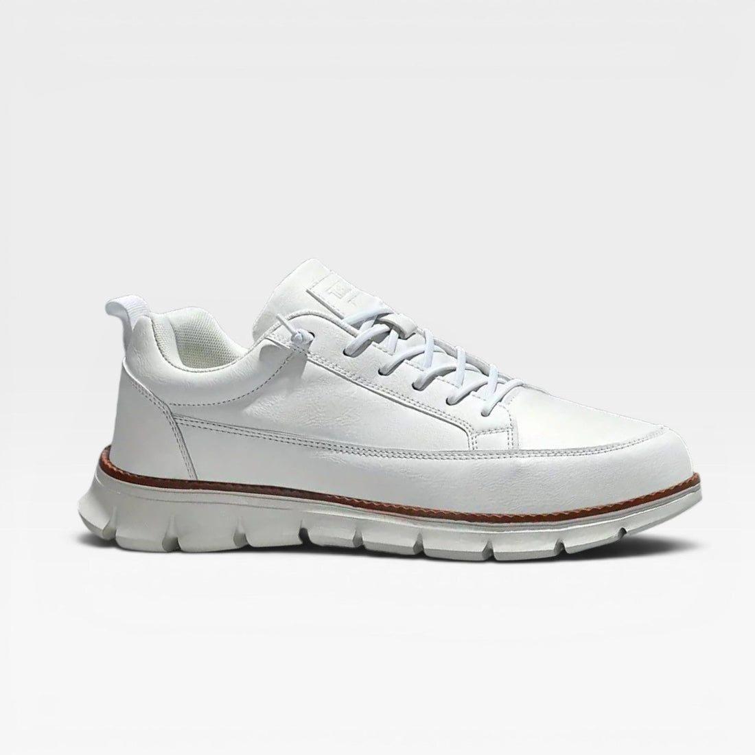 Zapatillas de Cuero Casual para Hombre – Zapatillas Diarias con Cordones y Amortiguación