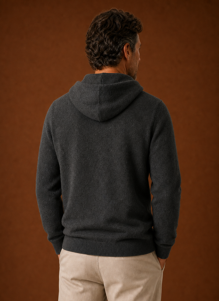 Suéter con Capucha de Look Cachemir para Hombre - Suéter de Punto | Areleon