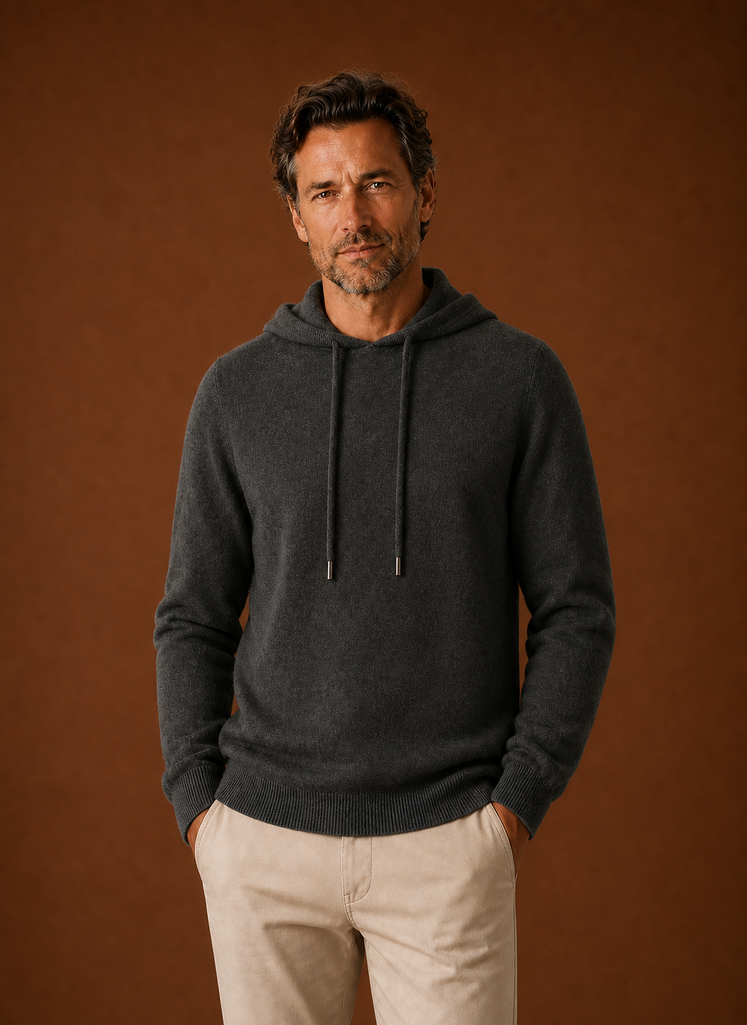 Suéter con Capucha de Look Cachemir para Hombre - Suéter de Punto | Areleon