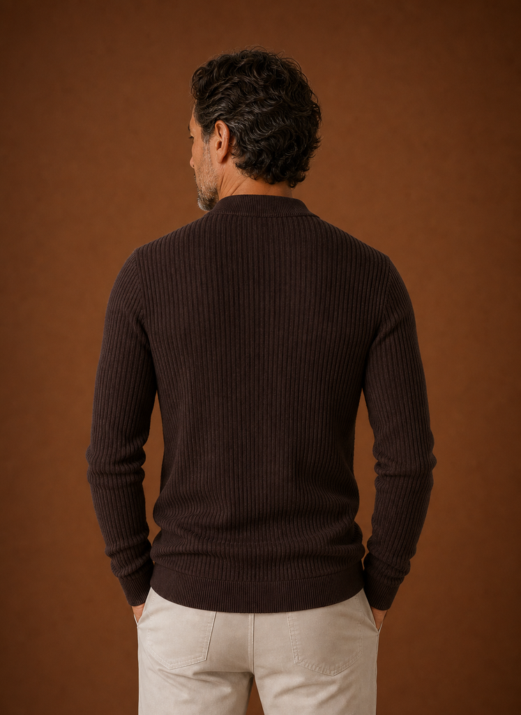 Camisa Suéter para Hombre - Camisa de Punto Pullover | Areleon