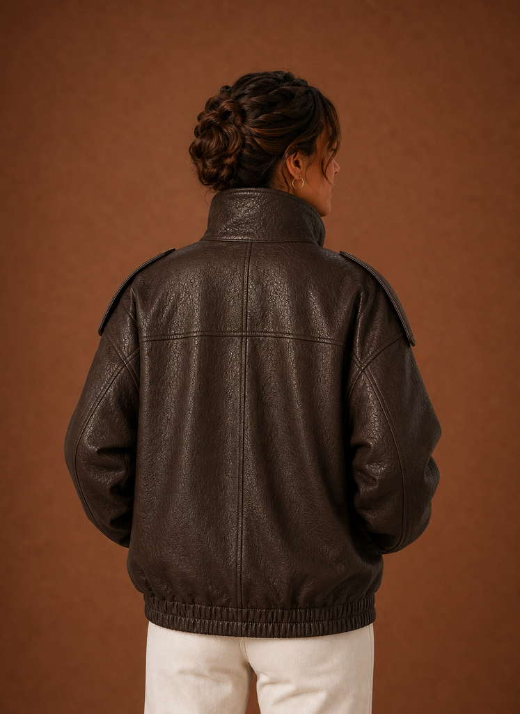 Chaqueta Casual para Mujeres - Chaqueta con Cuello de Embudo | Areleon