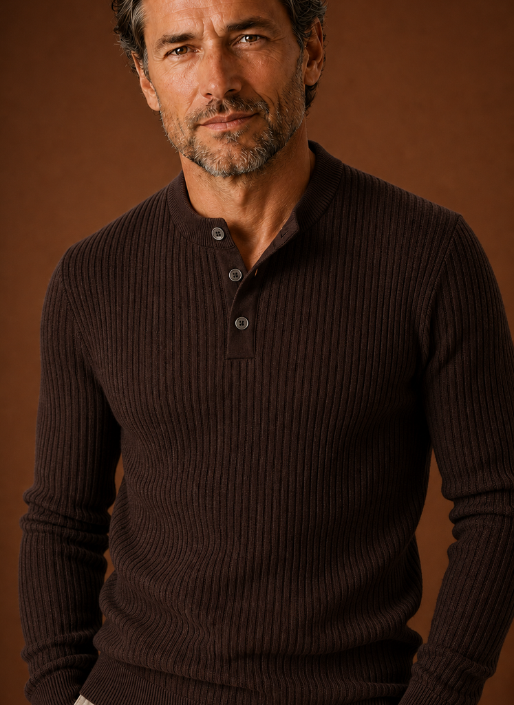 Camisa Suéter para Hombre - Camisa de Punto Pullover | Areleon
