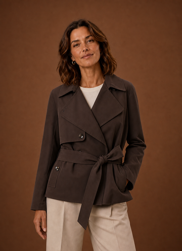 Abrigo Trench para Mujer - Chaqueta Casual con Cinturón | Areleon