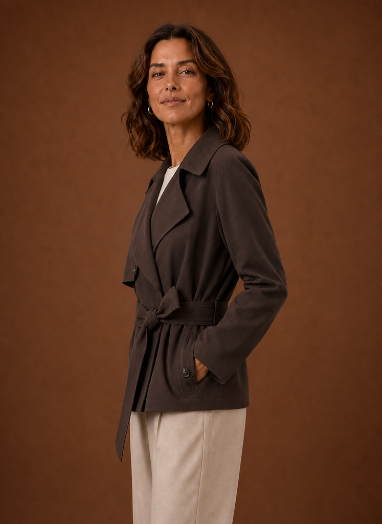 Abrigo Trench para Mujer - Chaqueta Casual con Cinturón | Areleon