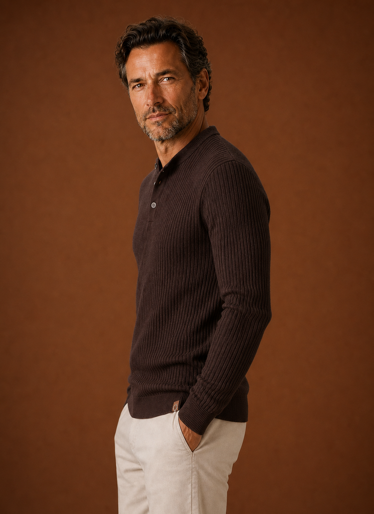 Camisa Suéter para Hombre - Camisa de Punto Pullover | Areleon