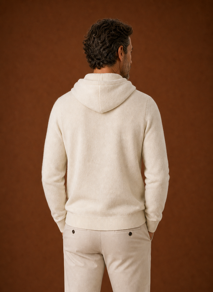 Suéter con Capucha de Look Cachemir para Hombre - Suéter de Punto | Areleon
