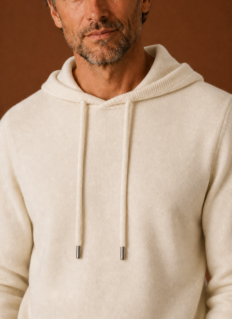 Suéter con Capucha de Look Cachemir para Hombre - Suéter de Punto | Areleon