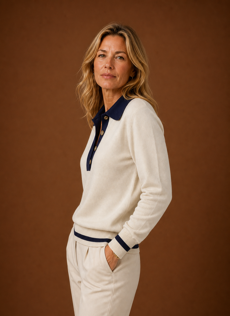 Suéter Polo para Mujeres - Pulóver con Botones | Areleon