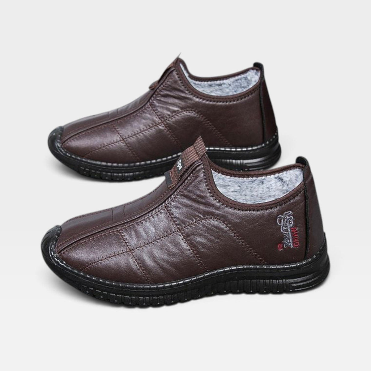Botas de Cuero Impermeables para Hombre en Invierno