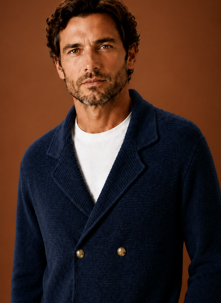 Suéter de Cárdigan de Punto para Hombre | Areleon