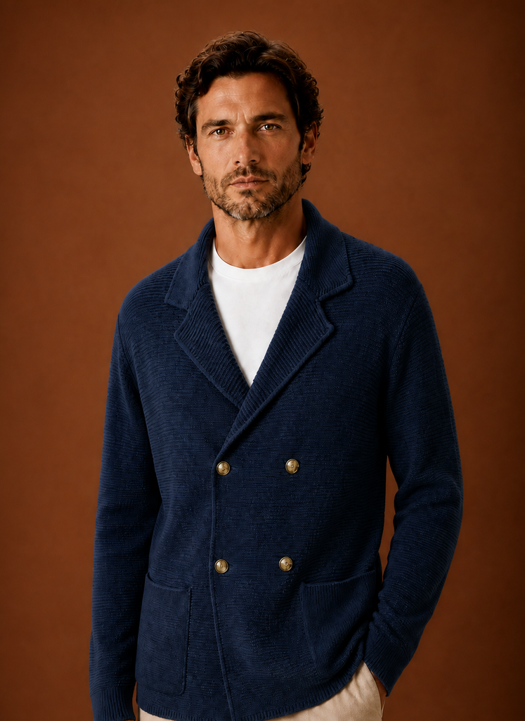 Suéter de Cárdigan de Punto para Hombre | Areleon